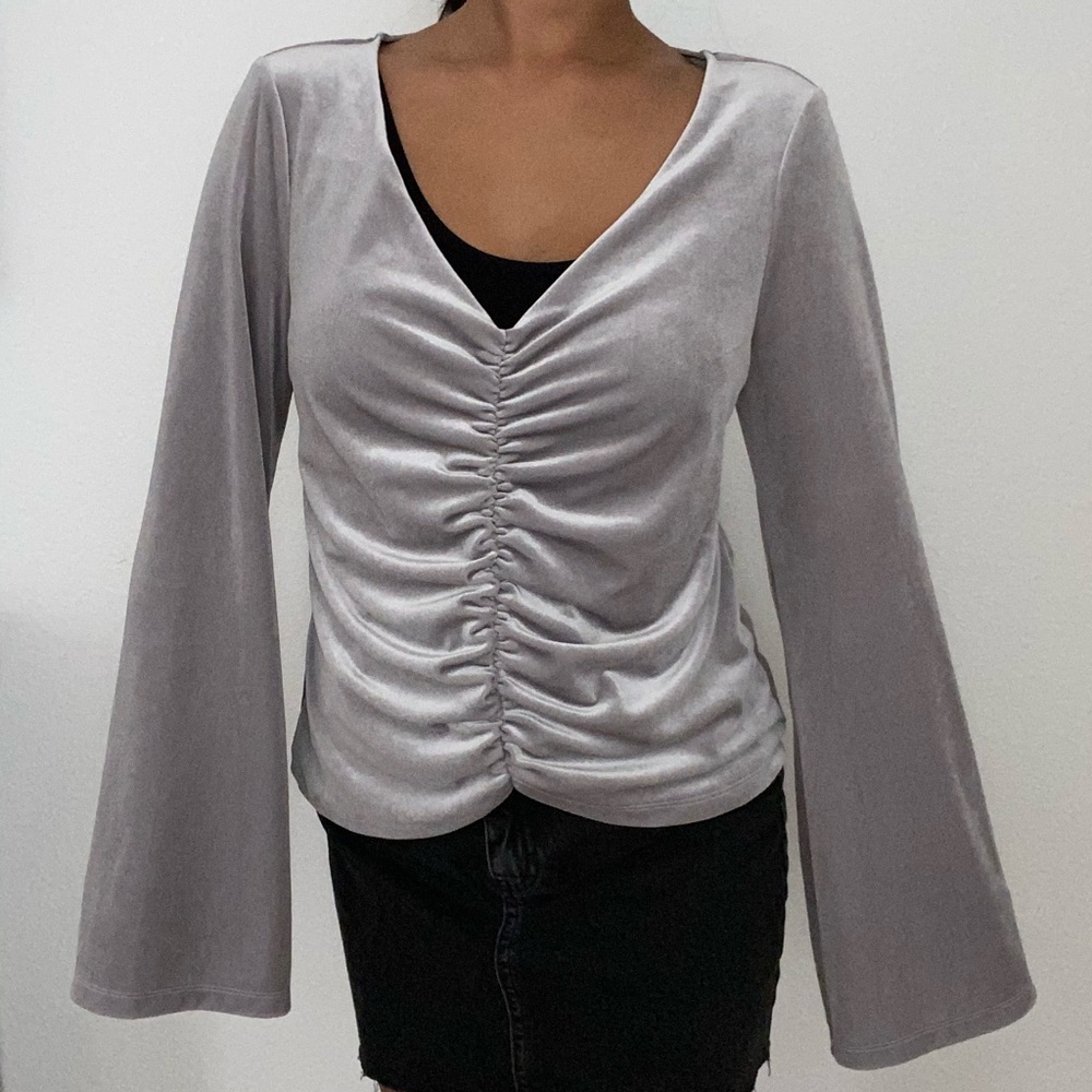 UO Velvet V-Neck